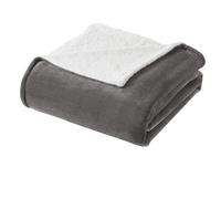 WOLTU BWK5018gr Couverture en Peluche Couverture Plaid Couverture Sherpa 220x240cm,Couverture de canapé Couverture Polaire Douce et Chaude,Gris