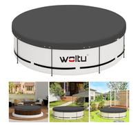 WOLTU Couverture de Piscine Ronde Imperméable Anti-poussière Ø420cm Gris Foncé
