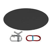 WOLTU Couverture de Piscine Ronde Imperméable Anti-poussière Ø610cm Gris Foncé