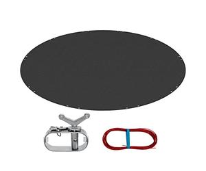 WOLTU Couverture de Piscine Ronde Imperméable Anti-poussière Ø610cm Gris Foncé
