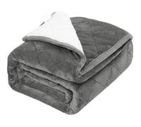 WOLTU Couverture Lestée, Couverture Pondérée 11kg, Contre Stress, Insomnie, Anxiété, 150x200cm Gris, GD008gr11M02