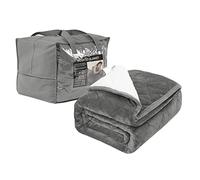 WOLTU Couverture Lestée, Couverture Pondérée 11kg, Contre Stress, Insomnie, Anxiété, 150x200cm Gris, GD008gr11M02