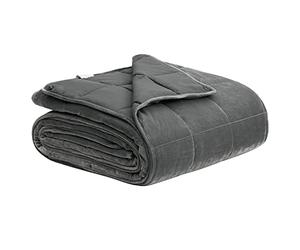 WOLTU Couverture pondérée Gris 200x230cm Couverture Lestée en Microfibre pour Adulte Poids 9kg