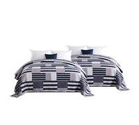 WOLTU Couvre-lit Patchwork, Lot de 2 Dessus de Lit avec Boutis Imprimée, 240x260 cm