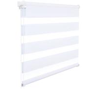 WOLTU Double Store Enrouleur, Directement sans perçage, Réglage de rideau latéral, translucide, 50x150cm, Blanc