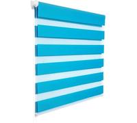 WOLTU Double Store Enrouleur, Directement sans perçage, Réglage de rideau latéral,translucide, 60x150cm, Turquoise