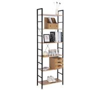WOLTU Étagère à 6 Niveaux, Bibliothèque Étagère Rangement