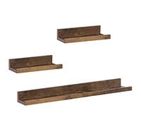 WOLTU Étagère Murale Blanche Lot de 3, Étagères Flottantes en MDF pour Salon, Cuisine, Chambre, Bureau, RG9491hov