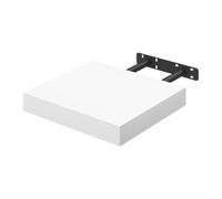 WOLTU Etagere Murale, Etagere, Étagère Murale Bois pour Salon, Cuisine, Chambre, Salle de Bain 25x22.9x3.8cm, Blanc RG9365ws