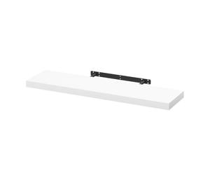 WOLTU Etagere Murale, Etagere, Étagère Murale Bois pour Salon, Cuisine, Chambre, Salle de Bain 90x22.9x3.8cm, Blanc RG9370ws