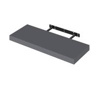 WOLTU Étagère murale cube en bois MDF, Étagère pour livres-CD-DVD,Étagère à fixation invisible,60x22.9x3.8cm,Gris Foncé