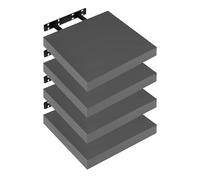 WOLTU Étagère Murale, Etagere Flottante deSHELF RG9365dgr-4, | MDF, Convient aux Salons, Chambres, Salles de Bains, Entrées, Bureaux et à un Usage Décoratif