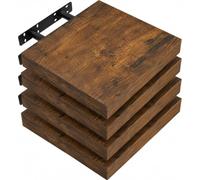 WOLTU Étagère Murale, Etagere Flottante deSHELF RG9371hov-4, | MDF, Convient aux Salons, Chambres, Salles de Bains, Entrées, Bureaux et à un Usage Décoratif