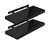 WOLTU Étagère Murale, Etagere Flottante deSHELF RG9478sz-2, | MDF, Convient aux Salons, Chambres, Salles de Bains, Entrées, Bureaux et à un Usage Décoratif