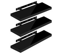 WOLTU Étagère Murale, Etagere Flottante deSHELF RG9479sz-3, | MDF, Convient aux Salons, Chambres, Salles de Bains, Entrées, Bureaux et à un Usage Décoratif