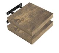 WOLTU Étagère Murale, Étagère Flottante en MDF, Lot de 2, pour Salon, Cuisine, Chambre, Salle de Bain, RG9371hov-2