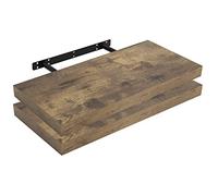 WOLTU Étagère Murale, Étagère Flottante en MDF, Lot de 2, pour Salon, Cuisine, Chambre, Salle de Bain, RG9369hov-2