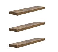 WOLTU Étagère Murale, Étagère Flottante en MDF, Lot de 3, pour Salon, Cuisine, Chambre, Salle de Bain, RG9317hov-3