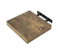WOLTU Étagère Murale, Étagère Flottante pour Livres CD DVD, en Panneau de Bois d'Ingénierie, 30x23x3,8cm, Marron Rustique, RG9371hov