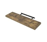 WOLTU Étagère Murale, Étagère Flottante pour Livres CD DVD, en Panneau de Bois d'Ingénierie, 70x23x3,8cm, Marron Rustique, RG9369hov