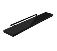 WOLTU Étagère Murale, Étagère Flottante pour Livres, CD DVD, Panneau de Bois d'Ingénierie,120x22,9x3,8cm, Nior, RG9484sz