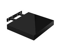 WOLTU Étagère Murale, Étagère Flottante pour Livres, CD DVD, Panneau de Bois d'Ingénierie, 25x22,9x3,8cm, Nior, RG9488sz