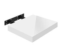 WOLTU Étagère Murale, Étagère Flottante pour Livres, CD DVD, Panneau de Bois d'Ingénierie, 30x22,9x3,8cm, Blanc, RG9489ws