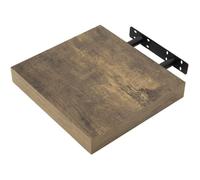 WOLTU Étagère Murale, Étagère Flottante pour Livres CD DVD, en Panneau de Bois d'Ingénierie, 25x23x3,8cm, Marron Rustique, RG9365hov