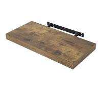WOLTU Étagère Murale, Étagère Suspendue, Étagère Flottante de CD DVD, 50x23x3.8cm Marron Rustique, RG9368hov