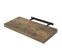 WOLTU Étagère Murale Étagère Suspendue Étagère Flottante de CD DVD en60x23x3.8cm Marron Rustique RG9319hov