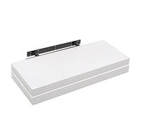 WOLTU Étagère Murale, Étagère Suspendue, Étagère Flottante en MDF, Lot de 2, Blanc, pour Salon, Cuisine, Chambre, Salle de Bain etc RG9372ws-2