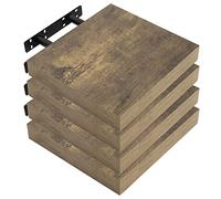 WOLTU Étagère Murale, Étagère Suspendue, Étagère Flottante en MDF, Lot de 4, pour Salon, Cuisine, Chambre, Salle de Bain etc RG9365hov-4