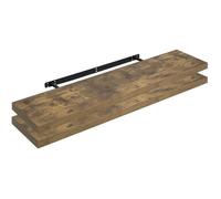 WOLTU Étagère Murale, Étagère Flottante en MDF, Lot de 2, pour Salon, Cuisine, Chambre, Salle de Bain, RG9316hov-2