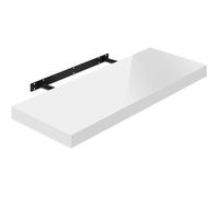 WOLTU Étagère Murale,Tablette Murale, Étagère Flottante, Étagère à Livres, CD DVD, Panneau de Bois, 60x22,9x3,8cm, Blanc RG9478ws