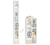WOLTU Étagères Cubiques, Bibliothèque Haute et Étroite à 10 Compartiments
