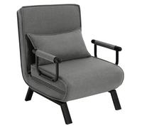WOLTU Fauteuil Lit 1 Place Convertible, Canapé Lit, 184 x 60 cm, Gris Foncé