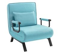 WOLTU Fauteuil Lit 1 Place Convertible, Canapé Lit, 190 x 69 cm, Bleu