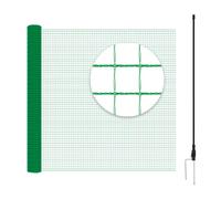 WOLTU Filet de Volière 10x1,2m, Filet Anti-Oiseaux Filet de Protection Jardin, Clôture pour Poules, avec Cordes Piquets de Terre Attaches-Câbles, 53 g/m² PE, Vert
