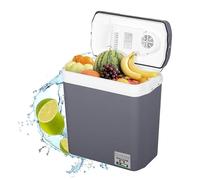 WOLTU Glacière électrique Mini Réfrigérateur 22L Isotherme Chaud/Froid, 12V et 230V pour Voiture et Camping Gris