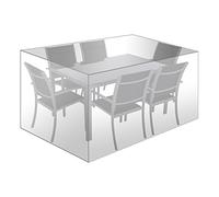 WOLTU Housse de Protection pour Salon de Jardin, Bâche Extérieure pour Meubles de Jardin, 242x162x100cm, Anti-UV Imperméable, Indéchirable, Résistance au Froid Transparent