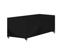 WOLTU Housse pour Mobiliers de Jardin, Tissu Oxford 420D, Housse Table de Jardin avec Cordon de Serrage, Hydrofuge, Coupe-vent, Résistant au UV, 170x95x74 cm Noir