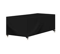 WOLTU Housse pour Mobiliers de Jardin, Tissu Oxford 420D, Housse Table de Jardin avec Cordon de Serrage, Hydrofuge, Coupe-Vent, Résistant au UV, 180x120x74 cm Noir