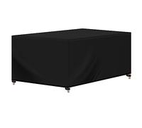 WOLTU Housse pour Mobiliers de Jardin, Tissu Oxford 420D, Housse Table de Jardin avec Cordon de Serrage, Hydrofuge, Coupe-Vent, Résistant au UV, 250x210x90 cm Noir