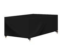 WOLTU Housse pour Mobiliers de Jardin, Tissu Oxford 420D, Housse Table de Jardin avec Cordon de Serrage, Hydrofuge, Coupe-Vent, Résistant au UV, 242x162x100 cm Noir