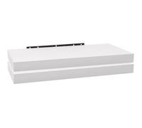 WOLTU Lot de 2 Étagère Murale, pour Salon,Cuisine,Chambre,Salle de Bain,50x22.9x3.8cm,Blanc,RG9368ws-2