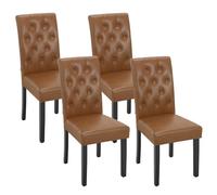 WOLTU Lot de 4 Chaises de Salle à Manger,Brun