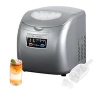 WOLTU Machine à Glaçons, 12kg/24h, 3 Tailles de glaçons, Réservoir d'eau de 2,8 litres, Générateur de Glace, ABS, Argenté