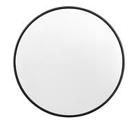 WOLTU Miroir Rond, Miroir Mural Décoratif avec Cadre en Métal Doré, φ81 cm, Verre Clair avec Panneau Arrière en MDF, pour Chambre à Coucher, Entrée, Salon