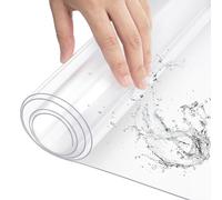 WOLTU Nappe 2 mm Imperméable Transparente, Rectangulaire, Nappe de Table en PVC, 80x120 cm