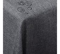 WOLTU Nappe de Table Rectangulaire Aspect Lin, 130 x 220 cm Gris